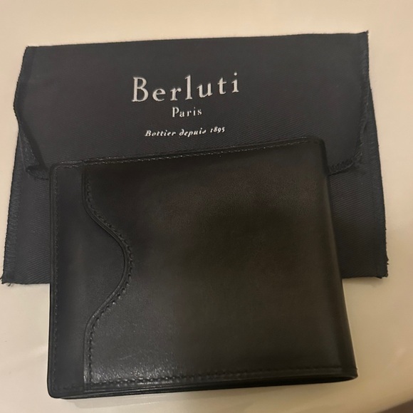 Berluti Black Leather Wallet